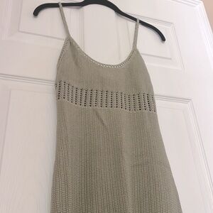 NWT Green Crochet Knit Dress